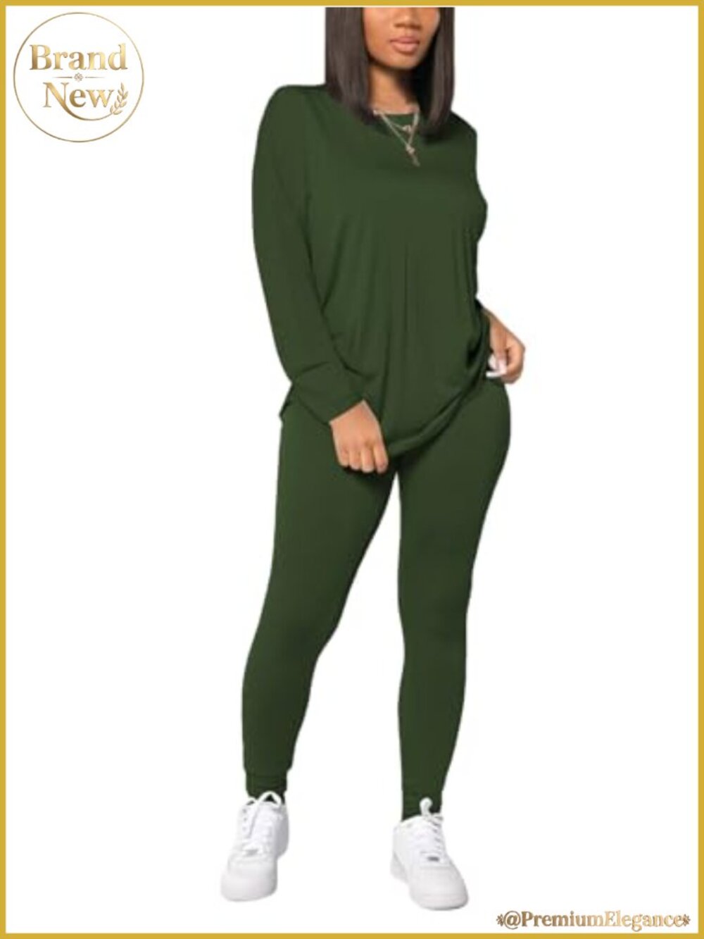 Women's 2 Piece Sweatsuit Set Long Sleeve Jogger Tracksuit Casual